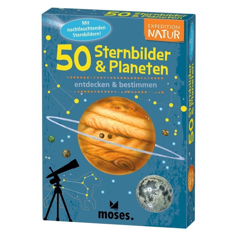 Kartenset – 50 STERNBILDER & PLANETEN – entdecken & bestimmen von moses Verlag