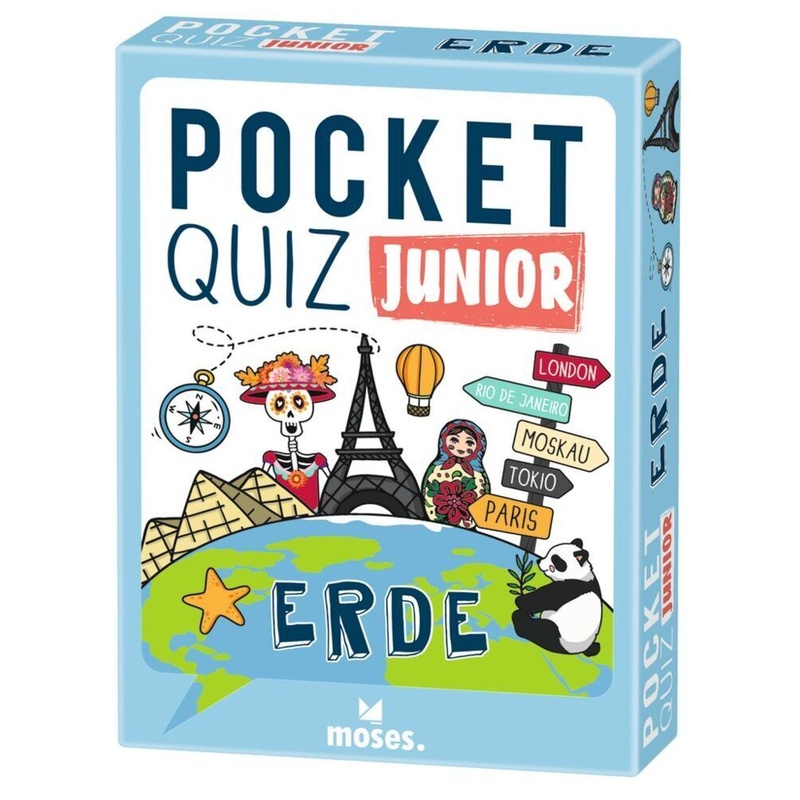 Pocket Quiz junior Erde (Kinderspiel) von moses. Verlag
