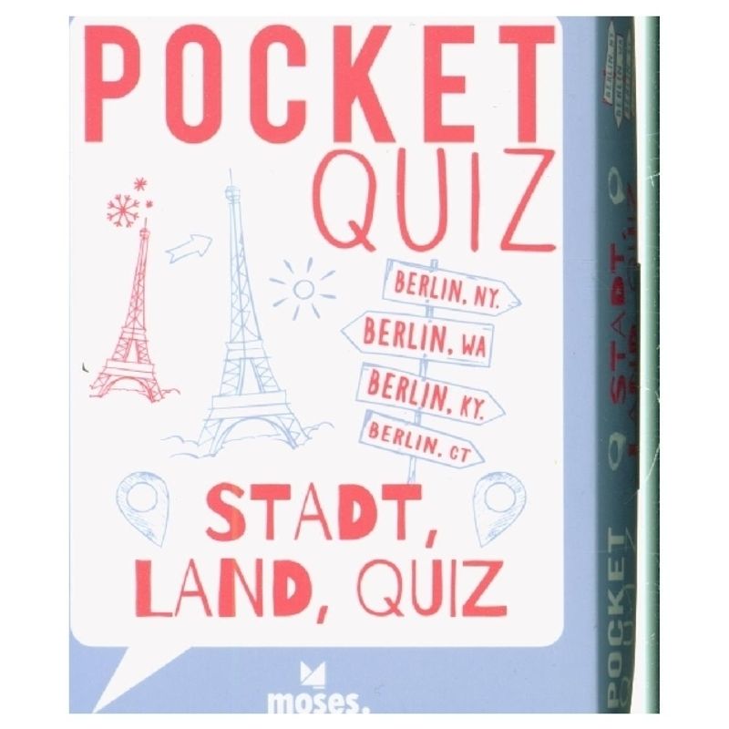 Pocket Quiz Stadt, Land, Quiz von moses. Verlag
