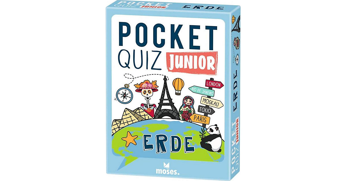 Pocket Quiz junior Erde von moses. Verlag