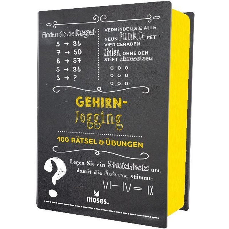 Quiz-Box Gehirnjogging (Spiel) von moses. Verlag