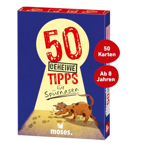 moses 50 geheime Tipps für Spürnasen – Rätsel, Spiele und Experimente für Junge Detektive ab 8 Jahren von moses
