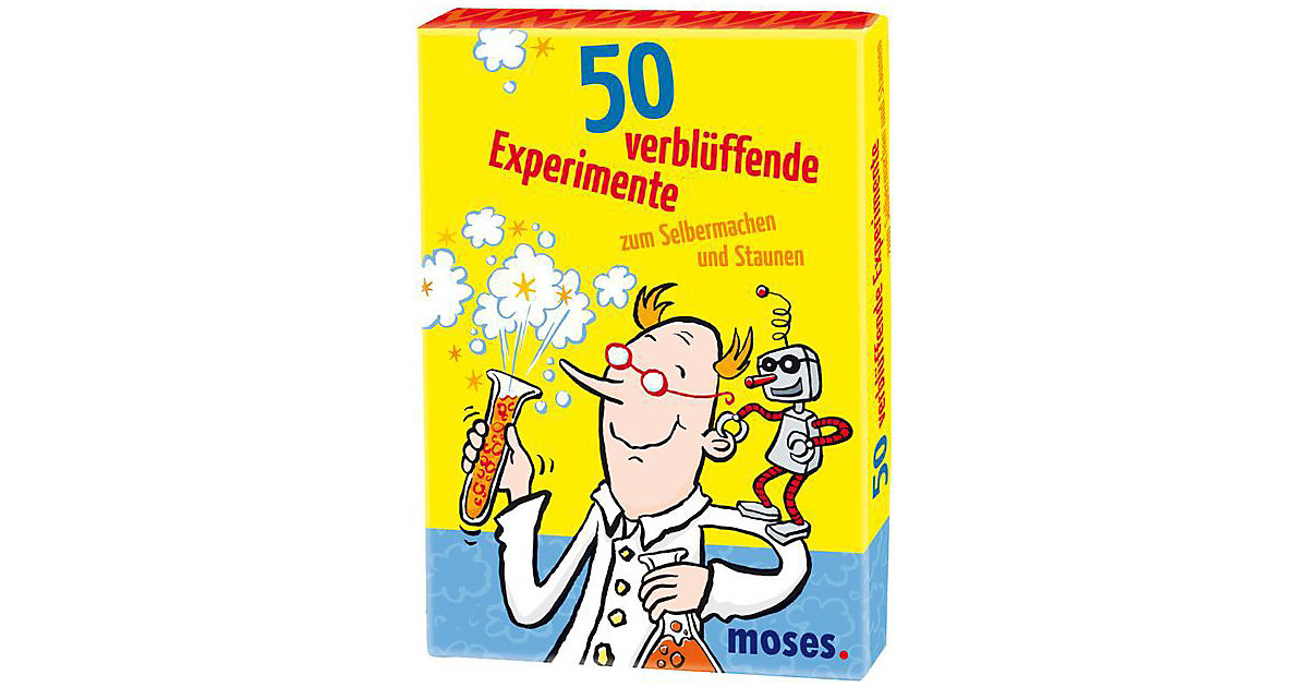 Buch - 50 verblüffende Experimente zum Selbermachen und Staunen, Kartenset von moses. Verlag