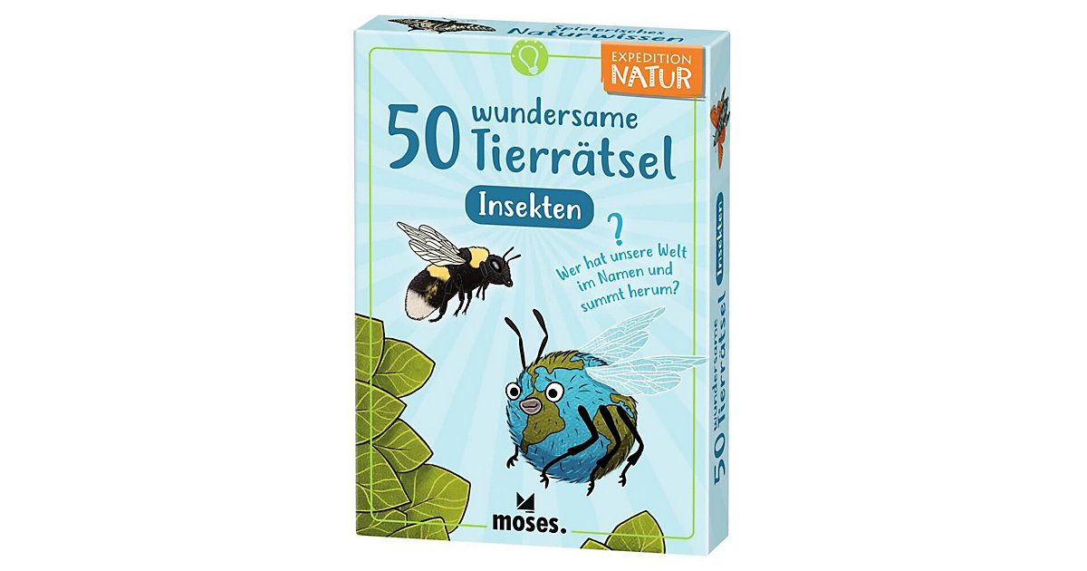 Buch - 50 wundersame Tierrätsel - Insekten von moses. Verlag