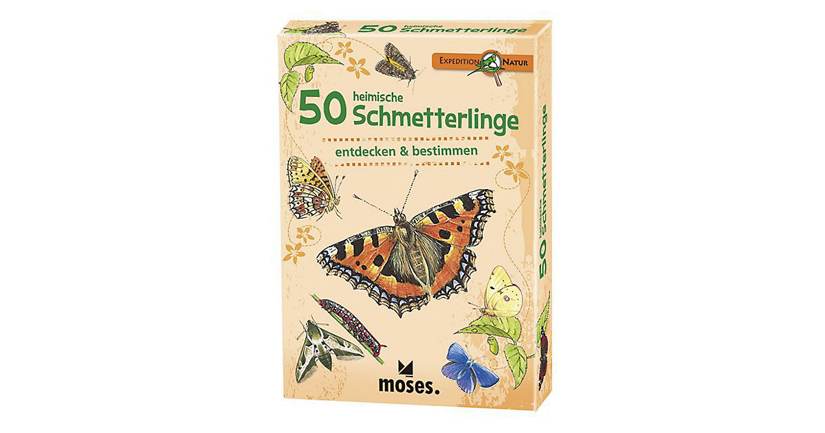 Buch - Expedition Natur: 50 heimische Schmetterlinge entdecken & bestimmen von moses. Verlag