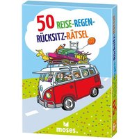 MOSES. VERLAG 21123 50 Reise-Regen-Rücksitz-Rätsel von moses