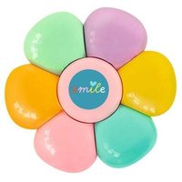 MOSES. VERLAG 26321 Mini-Bringsel Textmarker Stern und Blume, sortiert von moses