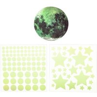 MOSES. VERLAG 38222 Nachtleuchtende Wandsticker Mond und Sterne von moses