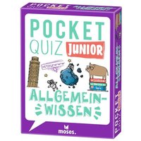 MOSES. VERLAG 51498 Pocket Quiz junior Allgemeinwissen von moses