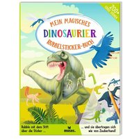 MOSES. VERLAG 52754 Mein magisches Rubbelsticker-Buch Dinosaurier von moses