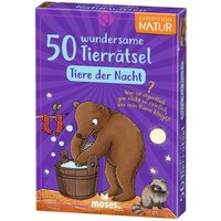 MOSES. VERLAG 9845 Expedition Natur 50 w. Tierrätsel Tiere der Nacht von moses