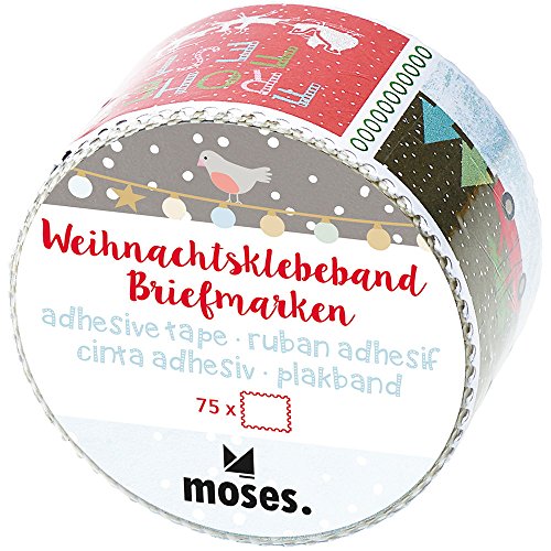 Moses 17069 Weihnachtsklebeband Briefmarken von moses
