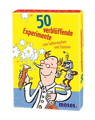Moses 21066 50 verblüffende Experimente zum Selbermachen und Staunen, Kinderbeschäftigung, Kartenset von moses
