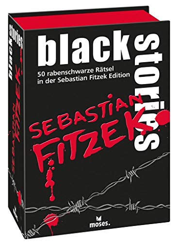 Moses 90073 black stories Sebastian Fitzek Edition – Das Spiel , 50 rabenschwarze Rätsel aus dem Reich des Thriller-Autors , Das Krimi Kartenspiel, 12 bis 99 Jahre Moses 90073 black stories Sebastian Fitzek Edition – Das Spiel , 50 rabenschwarze Rätsel aus dem Reich des Thriller-Autors , Das Krimi Kartenspiel, 12 bis 99 Jahre von moses
