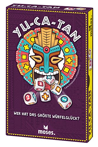 Moses 90303 Yu-ca-tan. Wer hat das größte Würfelglück? | Würfelspiel mit Glücksfaktor für die ganze Familie | Ab 8 Jahren von moses