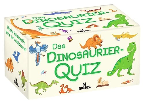 Moses. 90376 Das Dinosaurier-Quiz l Kinderquiz für kleine Dino-Fans l Für Kinder ab 8 Jahren und 2-5 Spieler Moses. 90376 Das Dinosaurier-Quiz l Kinderquiz für kleine Dino-Fans l Für Kinder ab 8 Jahren und 2-5 Spieler von moses