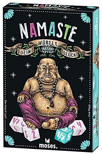 moses. 90382 Namaste-Würfle Dein Glück, Würfelspiel mit Tiefgang, Roll & Write Spiel für die ganze Familie, Würfelspaß für Kinder ab 8 Jahren, Mehrfarbig moses. 90382 Namaste-Würfle Dein Glück, Würfelspiel mit Tiefgang, Roll & Write Spiel für die ganze Familie, Würfelspaß für Kinder ab 8 Jahren, Mehrfarbig von moses