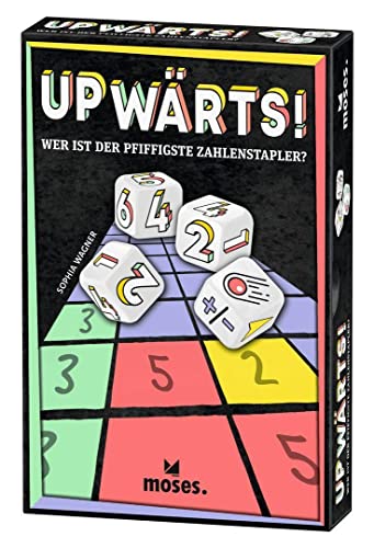 moses. Upwärts, Roll and Write Würfelspiel für die ganze Familie, abwechslungsreiches Gesellschaftsspiel mit einem leichten Spielanstieg, ab 8 Jahren von moses