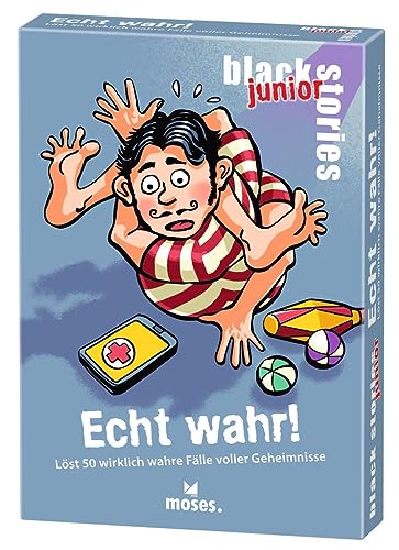moses. black stories junior Echt wahr! - 50 Rätsel mit wahren Fällen voller Geheimnisse, Rätsel Kartenspiel mit Spielvariante und Punktechips, Rätselspiel für Kinder ab 8 Jahren moses. black stories junior Echt wahr! - 50 Rätsel mit wahren Fällen voller Geheimnisse, Rätsel Kartenspiel mit Spielvariante und Punktechips, Rätselspiel für Kinder ab 8 Jahren von moses