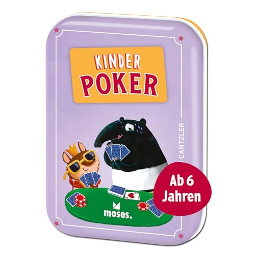moses. Kinderpoker, spannendes Pokerspiel für die ganze Familie, süßes Kartenspiel mit kinderleichten Regeln, Reisespiel für Kinder ab 6 Jahren, Yellow moses. Kinderpoker, spannendes Pokerspiel für die ganze Familie, süßes Kartenspiel mit kinderleichten Regeln, Reisespiel für Kinder ab 6 Jahren, Yellow von moses