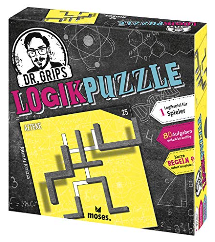 moses 90324 Dr. Grips Logikpuzzle | Das Puzzlespiel mit Suchtfaktor | Logikspiel für 1 Spieler, bunt von moses