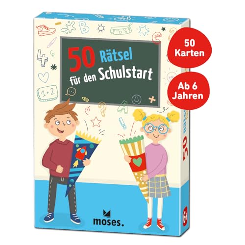 moses. 50 Rätsel für den Schulstart | Kinderbeschäftigung | Kartenspiel moses. 50 Rätsel für den Schulstart | Kinderbeschäftigung | Kartenspiel von moses