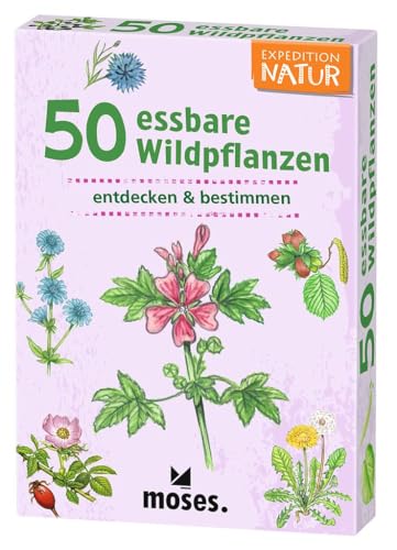 moses. 50 essbare Wildpflanzen – Natur-Entdeckerkarten für draußen, Kartenset zum Sammeln & Bestimmen von Wildkräutern, Pflanzenwissen für Kinder ab 6 Jahren moses. 50 essbare Wildpflanzen – Natur-Entdeckerkarten für draußen, Kartenset zum Sammeln & Bestimmen von Wildkräutern, Pflanzenwissen für Kinder ab 6 Jahren von moses