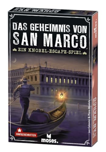 moses. Das Geheimnis von San Marco - EIN Knobel Escape-Spiel für zu Hause, spannendes Escape Room Abenteuer für fortgeschrittene Escape-Spieler ab 12 Jahre, Wieder-spielbares Krimi-Rätsel Spiel von moses