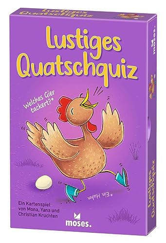 moses. Lustiges Quatschquiz, Kinderspiel mit 100 verrückt-verdrehten Fragen, witziges Lernspiel voller Buchstabendreher für Vor- und Grundschüler, Kartenspiel für Kinder ab 6 Jahren moses. Lustiges Quatschquiz, Kinderspiel mit 100 verrückt-verdrehten Fragen, witziges Lernspiel voller Buchstabendreher für Vor- und Grundschüler, Kartenspiel für Kinder ab 6 Jahren von moses