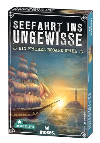 moses. Seefahrt ins Ungewisse - Ein Knobel Escape-Spiel, großer Escape-Spaß in kleiner Verpackung, Exit Game für Einsteiger ab 12 Jahre von moses