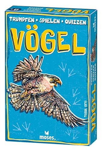 moses. 90397 Spielen – Quizzen Vögel, Trumpf-Kartenspiel für Kinder ab 8 Jahren, 3 in 1 Spielebox mit 50 Spielkarten, Mehrfarbig moses. 90397 Spielen – Quizzen Vögel, Trumpf-Kartenspiel für Kinder ab 8 Jahren, 3 in 1 Spielebox mit 50 Spielkarten, Mehrfarbig von moses