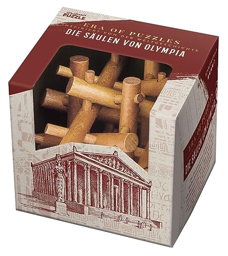 moses. Era of Puzzles – Die Säulen von Olympia, Holzpuzzle in der Tradition des antiken Griechenlands, Geduldspiel im edlen Design von moses