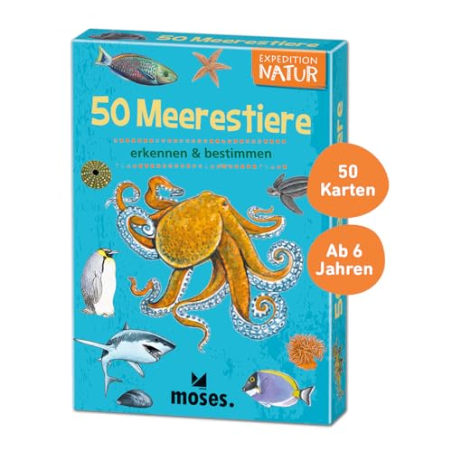 moses. Expedition Natur - 50 Meerestiere, Entdeckerkarten zur Bestimmung von Tierarten, Outdoor-Spielzeug für Kinder ab 6 Jahren moses. Expedition Natur - 50 Meerestiere, Entdeckerkarten zur Bestimmung von Tierarten, Outdoor-Spielzeug für Kinder ab 6 Jahren von moses