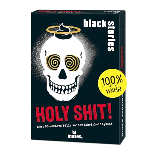 moses. Black Stories Holy Shit! 50 makabre Fälle voller Scheinheiligkeit – rabenschwarzes Rätselspiel rund um absurde & wahre Religionsfällen zum Mitraten, für 2 und mehr Spielende ab 12 Jahren moses. Black Stories Holy Shit! 50 makabre Fälle voller Scheinheiligkeit – rabenschwarzes Rätselspiel rund um absurde & wahre Religionsfällen zum Mitraten, für 2 und mehr Spielende ab 12 Jahren von moses