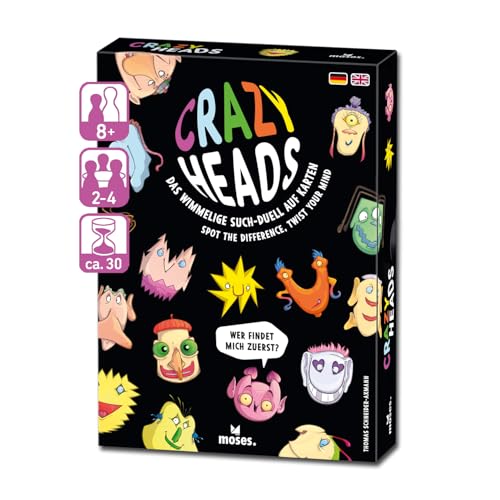 moses. Crazy Heads, interaktives Suchspiel mit verrückten Wesen, rasantes Gesellschaftsspiel für Familie & Freunde, Wimmel-Such- & Konzentrationsspiel für Kinder ab 8 Jahren moses. Crazy Heads, interaktives Suchspiel mit verrückten Wesen, rasantes Gesellschaftsspiel für Familie & Freunde, Wimmel-Such- & Konzentrationsspiel für Kinder ab 8 Jahren von moses