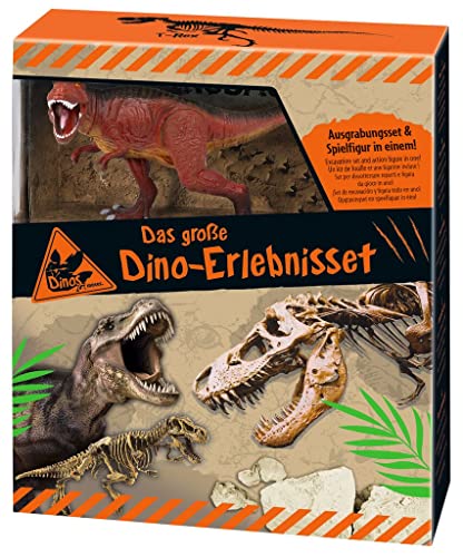 moses. Das große Dino-Erlebnisset T-Rex, Ausgrabungsset und Dino-Spielfigur für Kinder, realistisches 3D-Skelett des Tyrannosaurus-Rex zum Ausgraben, für Dinosaurier Fans von moses