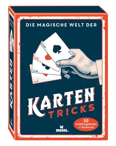 moses. Die magische Welt der Kartentricks – Zauberspiel für Nachwuchs-Magierinnen, Kartenset mit Anleitung & Skatkarten, Trickspiel für Jugendliche & Erwachsene ab 12 Jahren moses. Die magische Welt der Kartentricks – Zauberspiel für Nachwuchs-Magierinnen, Kartenset mit Anleitung & Skatkarten, Trickspiel für Jugendliche & Erwachsene ab 12 Jahren von moses