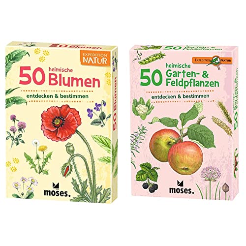 moses. Expedition Natur - 50 heimische Blumen | Bestimmungskarten im Set & 9779 Expedition Natur 50 heimische Garten und Feldpflanzen | Bestimmungskarten im Set | Mit spannenden Quizfragen moses. Expedition Natur - 50 heimische Blumen | Bestimmungskarten im Set & 9779 Expedition Natur 50 heimische Garten und Feldpflanzen | Bestimmungskarten im Set | Mit spannenden Quizfragen von moses