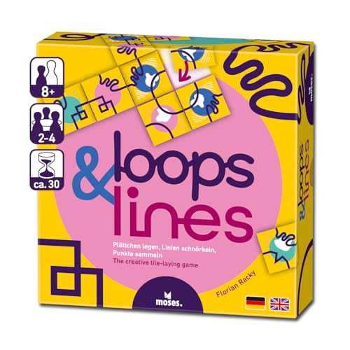 moses. Loops & Lines, kreatives Plättchen-Legespiel & Strategiespiel für Freunde & die ganze Familie, farbenfrohes Gesellschaftsspiel für Kinder & Erwachsene ab 8 Jahren, Yellow moses. Loops & Lines, kreatives Plättchen-Legespiel & Strategiespiel für Freunde & die ganze Familie, farbenfrohes Gesellschaftsspiel für Kinder & Erwachsene ab 8 Jahren, Yellow von moses