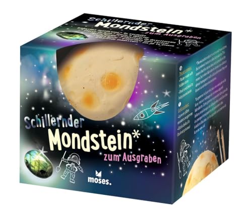 moses. Mondstein zum Ausgraben, Ausgrabungsset für Kinder, mit Ausgrabungswerkzeug, Geschenk zum Geburtstag, zur Einschulung, zu Weihnachten moses. Mondstein zum Ausgraben, Ausgrabungsset für Kinder, mit Ausgrabungswerkzeug, Geschenk zum Geburtstag, zur Einschulung, zu Weihnachten von moses