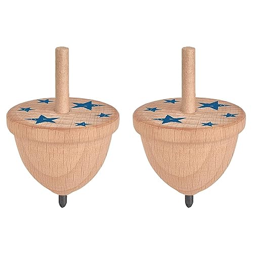 moses. PhänoMINT Malkreisel, Holzkreisel für Kinder, Experimentierspielzeug für kleine Forscher und Entdecker, 5,7 cm x 4 cm x 4 cm (Packung mit 2) von moses