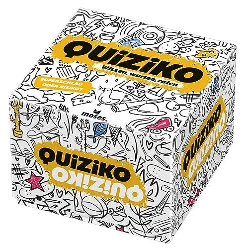 moses. Quiziko, Quiz, Ratespiel mit spannendem Multiplechoice-Mechanismus, Gesellschaftsspiel für lustige Spieleabende, Wissensspiel mit 10 verschiedenen Kategorien für 1-4Spieler, ab 14 Jahren, 90392 moses. Quiziko, Quiz, Ratespiel mit spannendem Multiplechoice-Mechanismus, Gesellschaftsspiel für lustige Spieleabende, Wissensspiel mit 10 verschiedenen Kategorien für 1-4Spieler, ab 14 Jahren, 90392 von moses