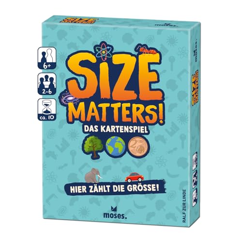 moses. Size Matters! Schnelles Kartenspiel für 2–6 Spielende ab 6 Jahren, Interaktives Reaktionsspiel für die ganze Familie, Konzentrations- & Vergleichsspiel, White moses. Size Matters! Schnelles Kartenspiel für 2–6 Spielende ab 6 Jahren, Interaktives Reaktionsspiel für die ganze Familie, Konzentrations- & Vergleichsspiel, White von moses