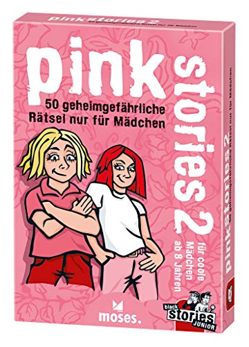 moses. black stories Junior pink stories 2 | 50 geheimgefährliche Rätsel | Das Rätsel Kartenspiel nur für Mädchen von moses