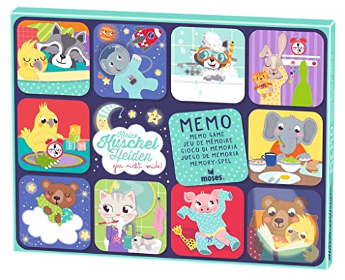 moses. kleine Kuschelhelden Memo, Memo-Spiel für Kinder, Spieleklassiker mit Motiven rund ums Schlafengehen, Merkspiel mit süßen Tiermotiven für Kinder ab 3 Jahren moses. kleine Kuschelhelden Memo, Memo-Spiel für Kinder, Spieleklassiker mit Motiven rund ums Schlafengehen, Merkspiel mit süßen Tiermotiven für Kinder ab 3 Jahren von moses