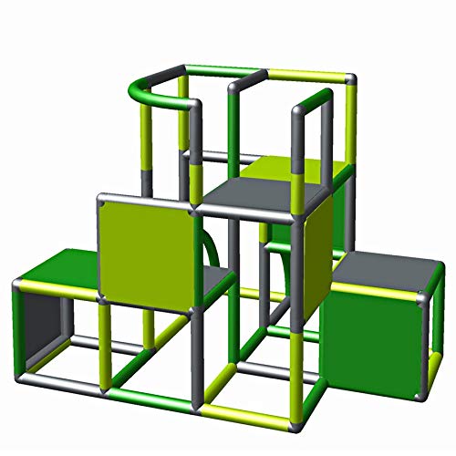 Moveandstic 875056 - Grundbaukasten Profi Motoriktrainer für Kinder ab 1 Jahr grün apfelgrün Titan grau rot (grün apfelgrün titangrau) von move and stic