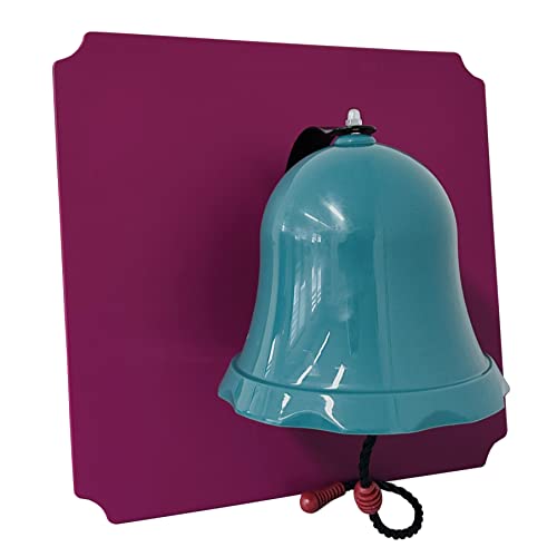 move and stic Platte 40x40 Multifunktionsplatte mit Spielfunktion Spielplatte Spielturm (40 x 40 Platte mit Glocke) (Platte 40x40cm Magenta mit Glocke türkis) von move and stic