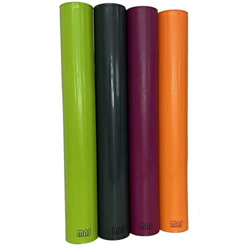 move and stic - Rohr 35 cm Zubehör zu Mas zum Erweitern für Klettergerüste, Spielhauser, Bällebad (4er Set (je 1x titangrau,orange,apfelgrün,Magenta)) von move and stic