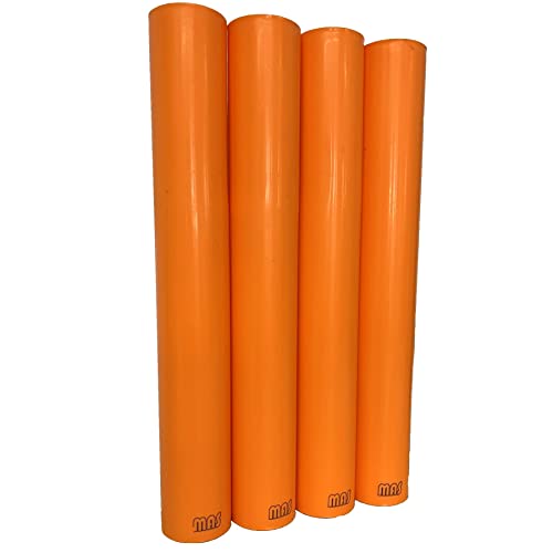 move and stic Rohr 35 cm Zubehör/Ersatzteil zum Erweitern und Umbauen von bestehenden Klettergestellen, Spielplatz für den Garten zum innovatives Spiel- und Bewegungssystem (orange, 4er Set) von move and stic