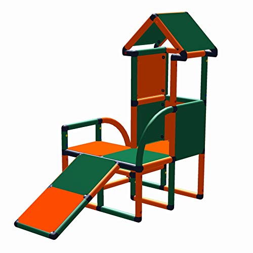 move and stic - Rutschenturm LEVI Spielhaus mit Kleinkindschräge für Kinderzimmer oder Garten von move and stic